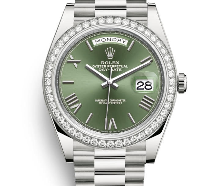 Rolex Olive Diamond Bezel